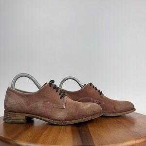 Womens N.D.C. Brown Suede Made By Hand Dress Shoes Oxfords‎ Size 38 US 8 M